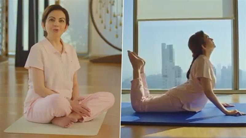 Nita Ambani On International Women's Day: आंतरराष्ट्रीय महिला दिनानिमित्त नीता अंबानींनी वर्कआउट व्हिडिओ शेअर करून महिलांना दिल्या खास शुभेच्छा