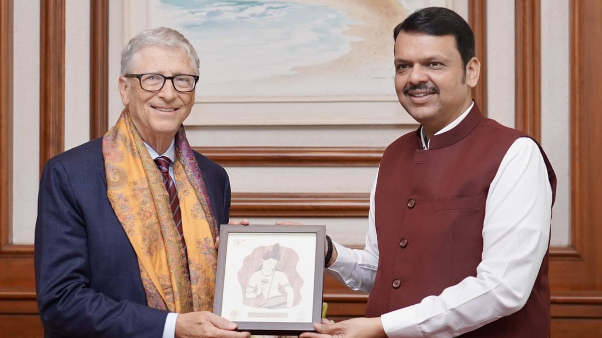 CM Devendra Fadnavis Meets Bill Gates: देवेंद्र फडणवीस यांनी घेतली बिल गेट्स यांची भेट; लखपती दीदी, प्रशासन, आरोग्य आणि कृषी क्षेत्रातील AI वर केली चर्चा