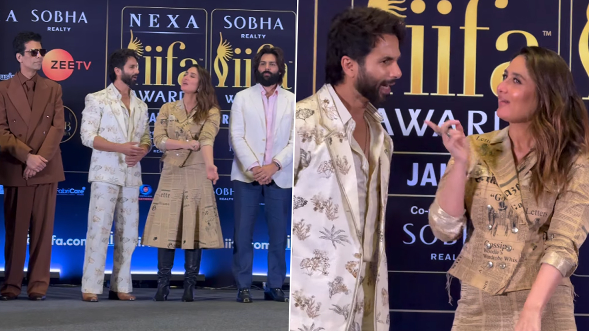 IIFA 2025: गप्पा, एकत्र फोटो, गळाभेट; आयफा 2025 मध्ये Shahid Kapoor आणि Kareena Kapoor Khan दिलसे एकत्र (Watch Video)