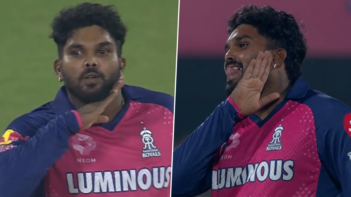 RR vs CSK IPL 2025: राहुल त्रिपाठीला बाद केल्यानंतर वानिंदू हसरंगाचे 'पुष्पा' सेलिब्रेशन; व्हिडिओ व्हायरल (Video)