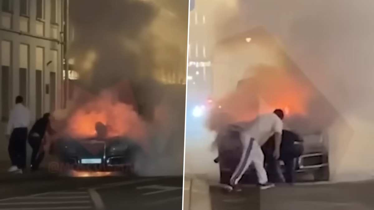Putin's Luxury Car Explodes: व्लादिमीर पुतिन यांच्या आलिशान कारमध्ये मोठा स्फोट; काही दिवसांपूर्वी  झेलेन्स्की यांनी केली होती त्यांच्या मृत्यूची भविष्यवाणी