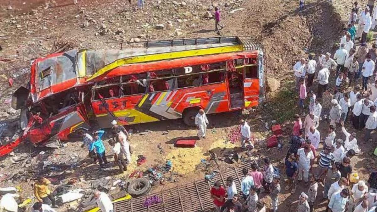 Nagpur-Bound Bus Overturns In Madhya Pradesh: मध्य प्रदेशातील जबलपूरमध्ये नागपूरला जाणारी बस उलटली;  तिघांचा मृत्यू, 25 हून अधिक जण जखमी