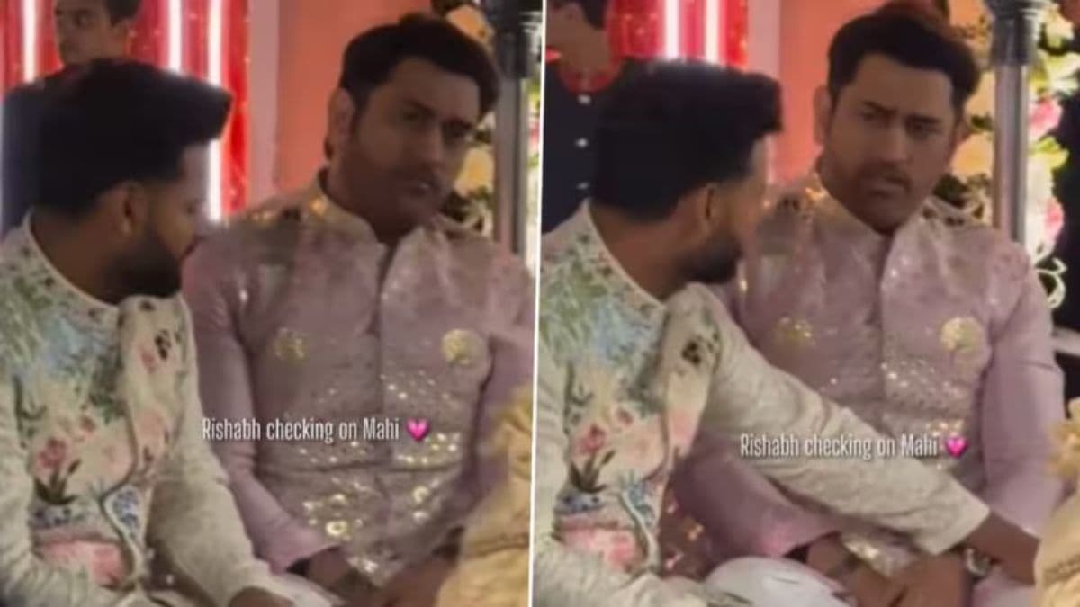 Rishabh Pant आणि  MS Dhoni मध्ये दिसून आली 'मोठा भाऊ आणि धाकटा भाऊ'ची झलक, व्हिडिओ होतोय व्हायरल