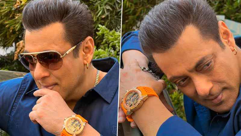 Salman Khan च्या Jacob & Co च्या 34 लाखांच्या घड्याळ्यानं वेधलं लक्ष; Epic X Ram Janmabhoomi Titanium Edition  मध्ये प्रभू श्रीराम, हनुमान, राम मंदिराचं कोरीवकाम