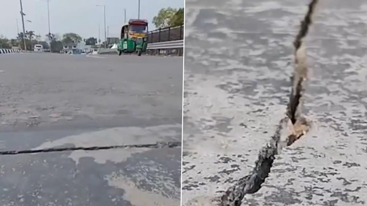 Cracks on JP Ganga Setu Bridge: 3 हजार 831 कोटी रुपये खर्चून गंगा नदीकाठी बांधलेल्या पुलाला उद्घाटनानंतर 3 दिवसांनी पडल्या भेगा (Video)