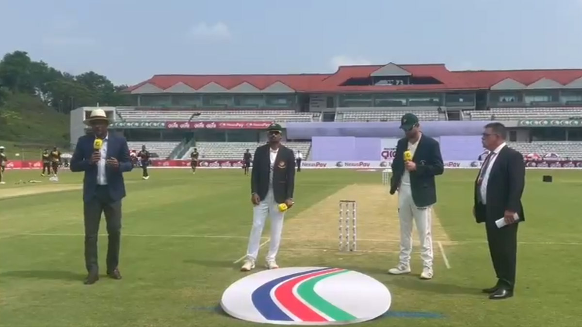 BAN vs ZIM 1st Test 2025 Toss Update And Live Scorecard: पहिल्या कसोटी सामन्यात टॉस जिंकून बांगलादेशचा फलंदाजीचा निर्णय; लाईव्ह स्कोअरकार्ड येथे पहा