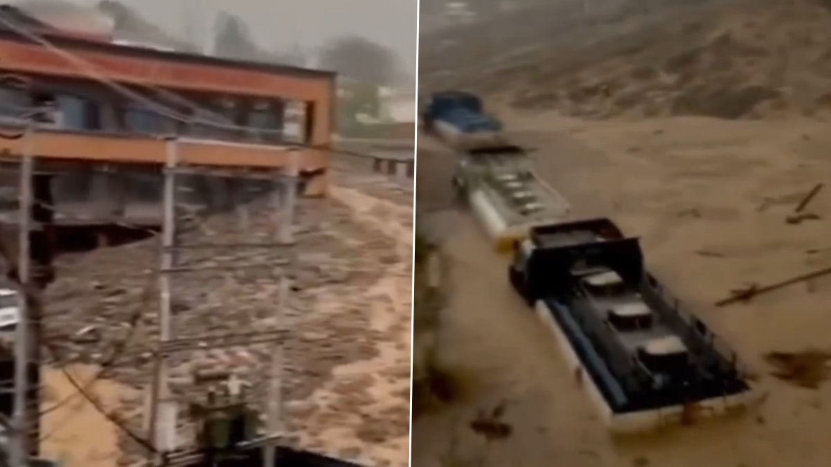 Jammu and Kashmir: जम्मू-काश्मीरमध्ये ढगफुटीमुळे तिघांचा मृत्यू, जम्मू-श्रीनगर महामार्ग बंद (Watch Video)