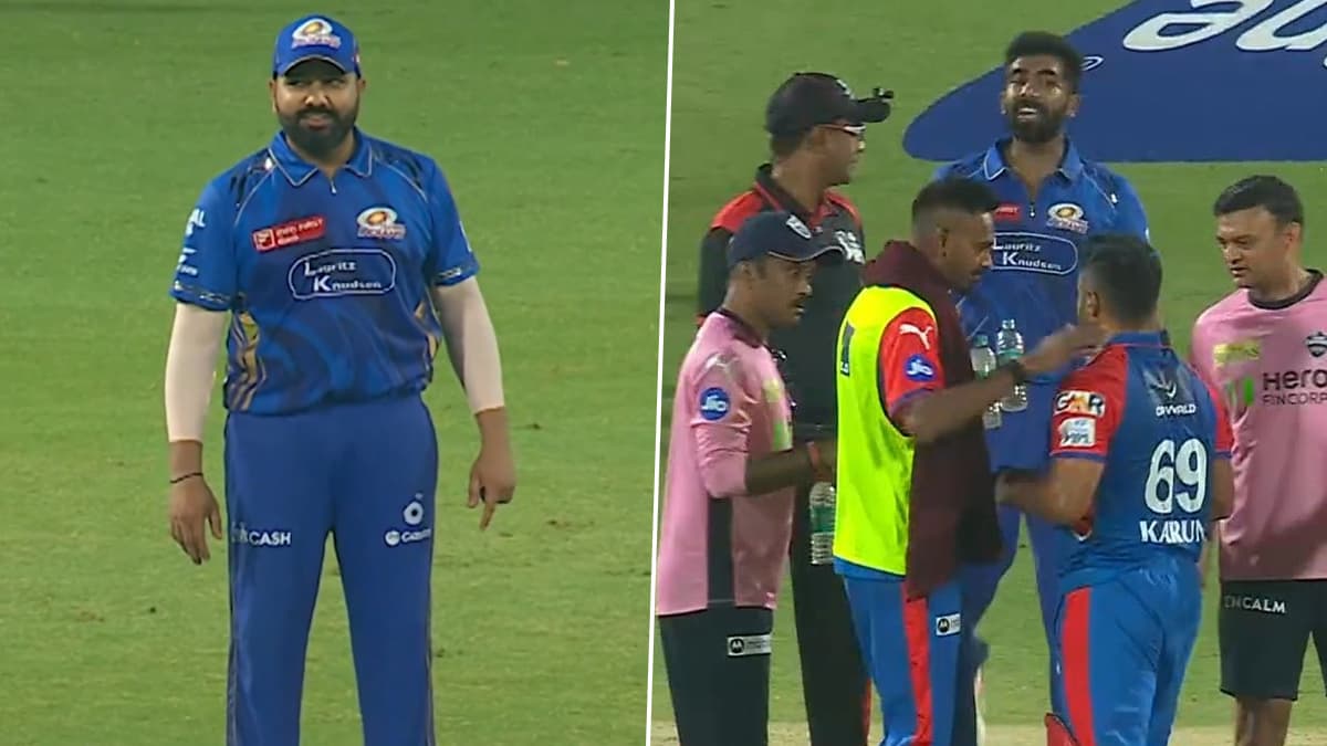 Karun Nair and Jasprit Bumrah: सामन्यादरम्यान करुण नायर आणि जसप्रीत बुमराह यांच्यात शाब्दिक खडाजंगी; रोहित शर्माने घेतली मजा (Video)