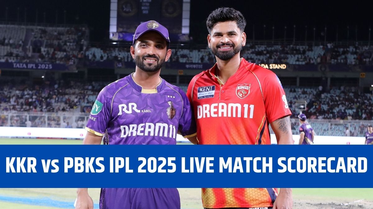 KKR vs PBKS IPL 2025 44th Match Live Match Scorecard: कोलकाता नाईट रायडर्स विरुद्ध पंजाब किंग्ज सामन्याला सुरुवात, एका क्लिकवर येथे पाहा स्कोरकार्ड