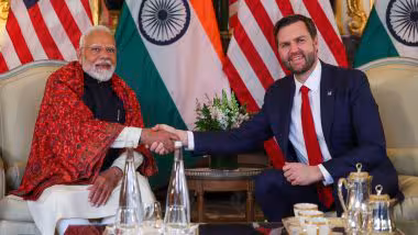 US Vice President JD Vance India Visit; अमेरिकेचे उपराष्ट्रपती जेडी व्हान्स कुटुंबासह चार दिवसांसाठी भारत दौऱ्यावर; अक्षरधाम मंदिर, आमेर किल्ला, ताजमहालला देणार भेट, जाणून घ्या संपूर्ण कार्यक्रम