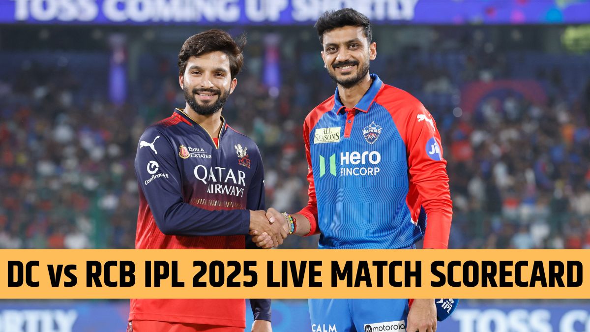 DC vs RCB IPL 2025 46th Match Live Score Update: दिल्ली कॅपिटल्स विरुद्ध रॉयल चॅलेंजर्स बंगळुरू सामन्याला सुरुवात, एका क्लिकवर पाहा लाईव्ह स्कोरकार्ड