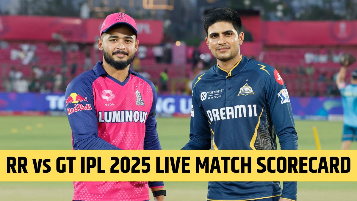 RR vs GT IPL 2025 47th Match Live Score Update: राजस्थान रॉयल्स विरुद्ध गुजरात टायटन्स सामन्याला सुरुवात, एका क्लिकवर पाहा लाईव्ह स्कोरकार्ड