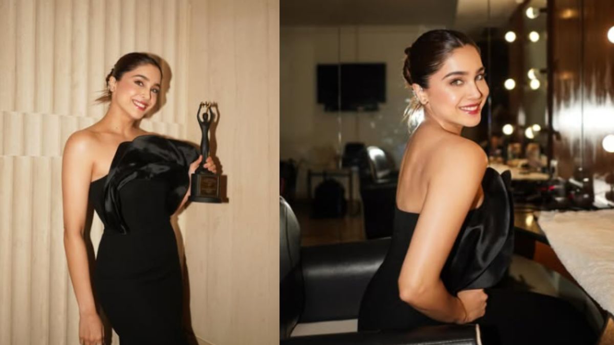 Sharvari Wagh in Breathtaking Black Gown: अवॉर्ड फंक्शनमध्ये शर्वरी वाघने परिधान केला ब्लॅक गाउन; ग्लॅमरस लूक पाहून चाहते घायाळ (See Photos)