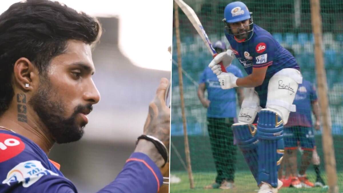 IPL 2025: रोहित शर्मा, तिलक वर्मा आणि मुंबई इंडियन्सच्या खेळाडूंचा वानखेडे स्टेडियमवर सराव सुरू (Watch Video)
