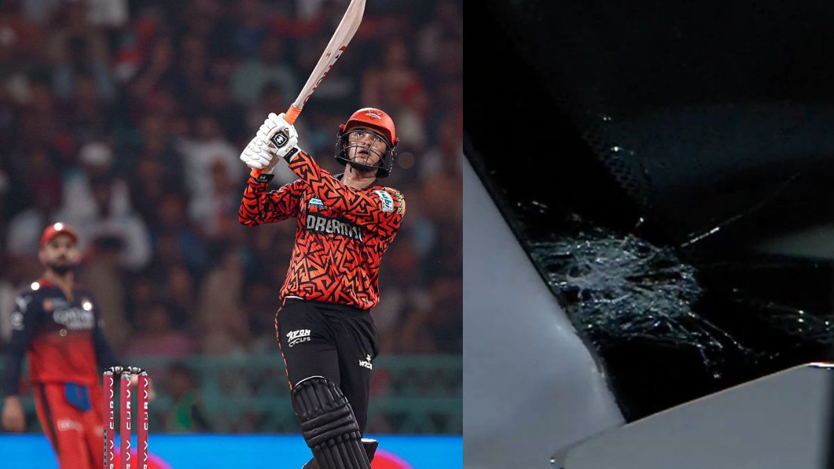 SRH vs RCB: अभिषेक शर्माच्या गगनचुंबी षटकारने फोडला गाडीची काच, 'टाटा कर्व्ह'चा चेहरामोहरा बदलला