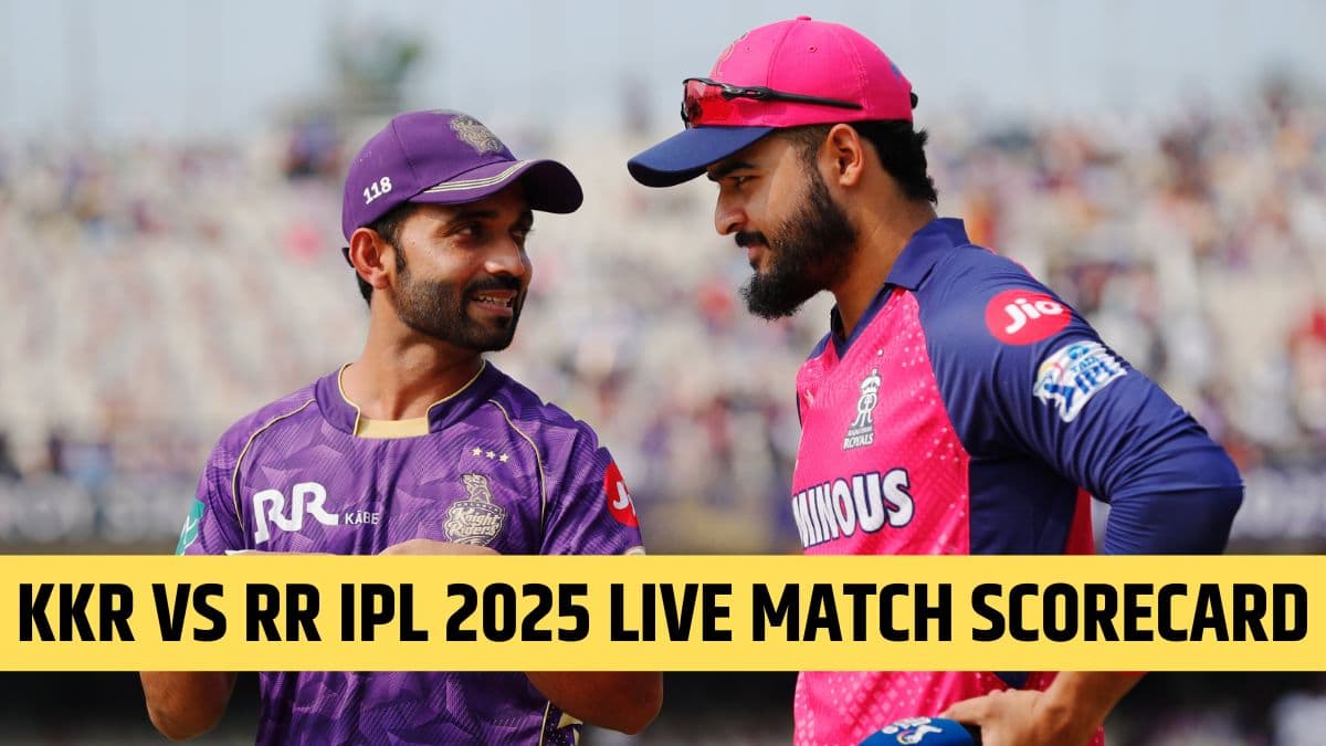 KKR vs RR IPL 2025 53rd Match Live Score Update: कोलकाता नाईट रायडर्स आणि राजस्थान रॉयल्स सामन्याचे स्कोरकार्ड