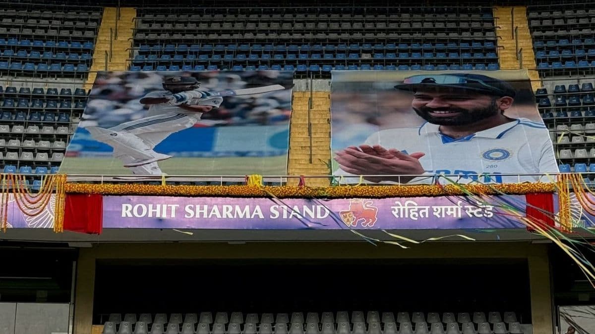 Rohit Sharma Stand In Wankhede Stadium: मुंबईच्या वानखेडे स्टेडियमवर रोहित शर्मा स्टँडचे झाले अनावरण..! पाहा व्हिडिओ