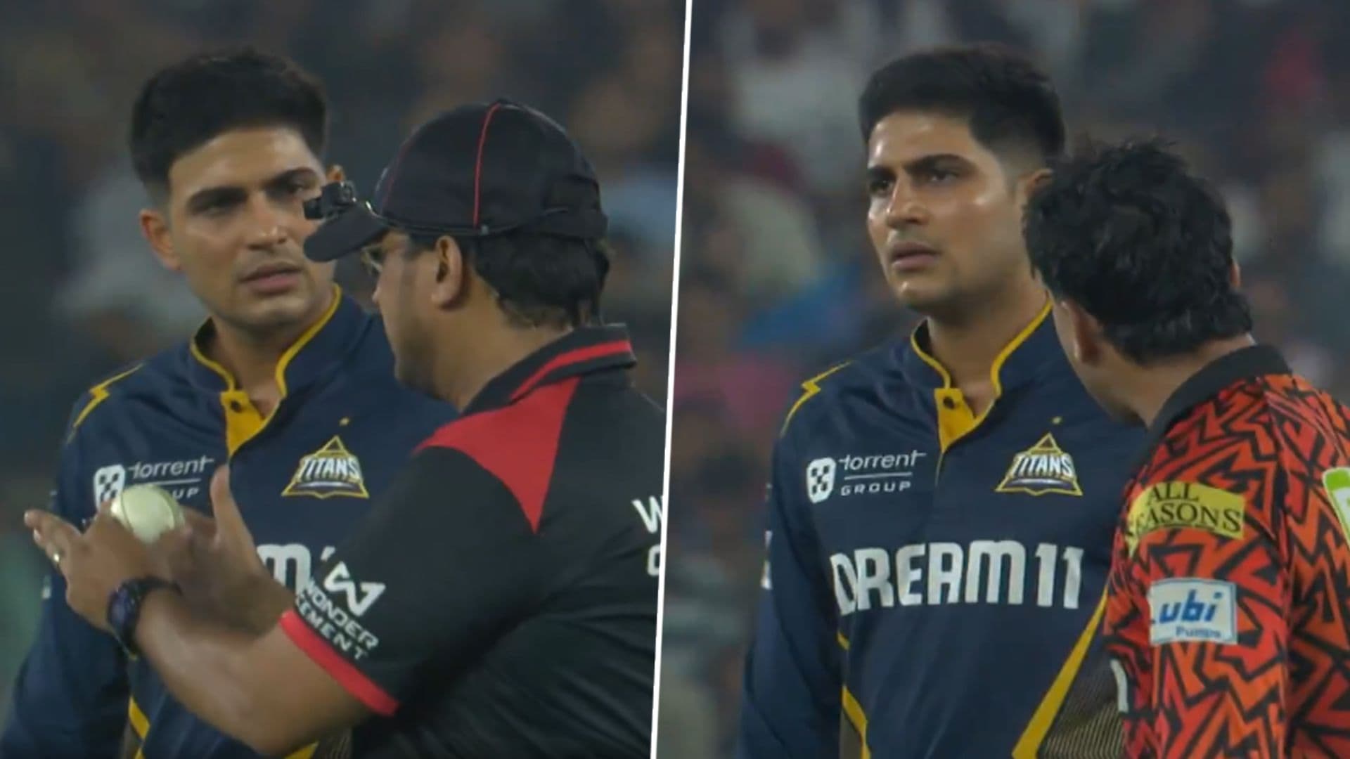 Shubman Gill Heated Argument With Umpire: अभिषेक शर्माविरुद्ध डीआरएसवरून शुभमन गिल संतापला; पंचांशी भिडला (Watch Video)