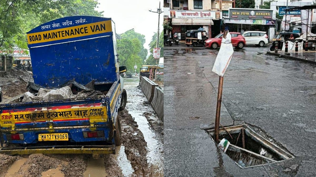 Pune Rains: सततच्या पावसाने पुणेकर त्रस्त; अपुऱ्या पायाभूत सुविधा, वाहून गेलेले रस्ते, खड्डे, उघडल्या मॅनहोलमुळे हाल आणखी वाढले (Video)
