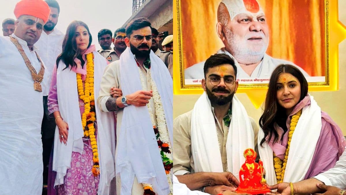 Virat Anushka visited Ramlala: विराट कोहली अनुष्कासोबत पोहोचला अयोध्येत, रामलल्ला आणि हनुमानगढीचे घेतले दर्शन