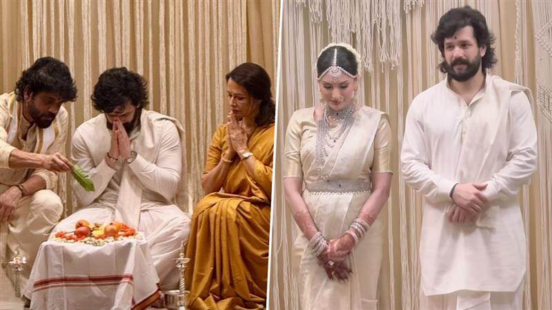 Akhil-Zainab Wedding: नागार्जुनचा धाकटा मुलगा अखिल अक्किनेनीने मैत्रीण झैनब रावद्जीशी बांधली लग्नगाठ; पहा फोटोज