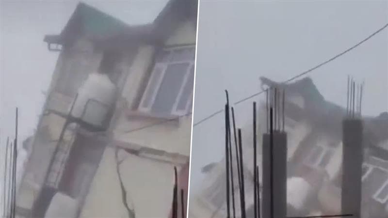Building Collapse In Shimla: शिमलामध्ये 5 मजली इमारत पत्त्यांच्या घरासारखी कोसळली (Watch Video)