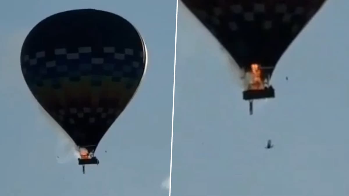 Hot-Air Balloon Catches Fire: दक्षिण ब्राझीलमध्ये गरम हवेच्या फुग्याला आग; 8 जणांचा मृत्यू (Watch Video)