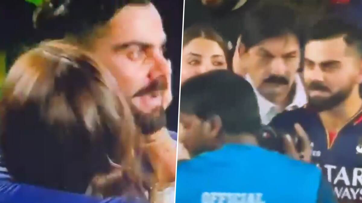 Virat Kohli Anushka Sharma: आरसीबीच्या विजयानंतर अनुष्का शर्माला आनंद आनावर; विराट कोहलीला मिठी मारली (Video)