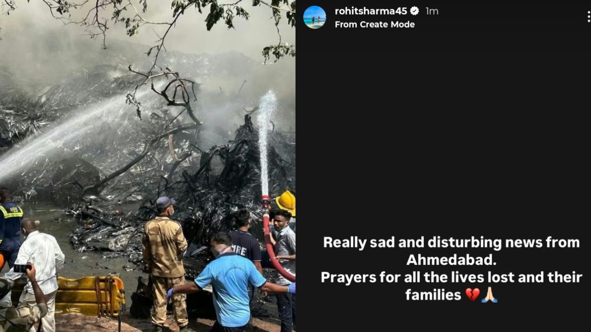 Air India Plane Crash: अहमदाबादमधील विमान अपघातामुळे रोहित शर्मा अत्यंत दुःखी, 'या' भारतीय क्रिकेटपटूंनीही व्यक्त केला शोक