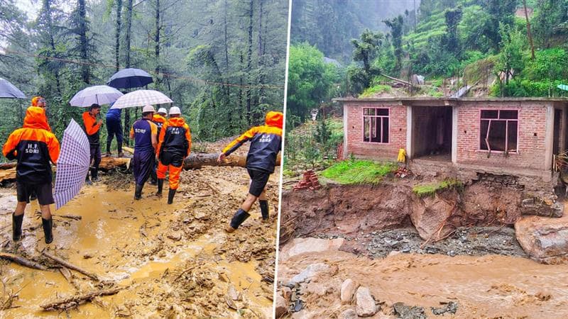 Landslides In Himachal Pradesh: हिमाचल प्रदेशात ढगफुटी आणि भूस्खलनाच्या घटनांमुळे मोठे नुकसान; मंडी जिल्ह्यात 13 जणांचा मृत्यू