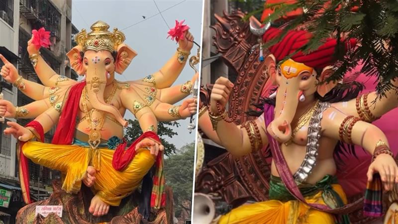 Poisar Cha Morya and Carter Road Cha Raja Darshan: 'पोईसरचा मोरया' आणि 'कार्टर रोडचा राजा'च्या दर्शनासाठी मुंबई सज्ज, व्हिडिओ पहा