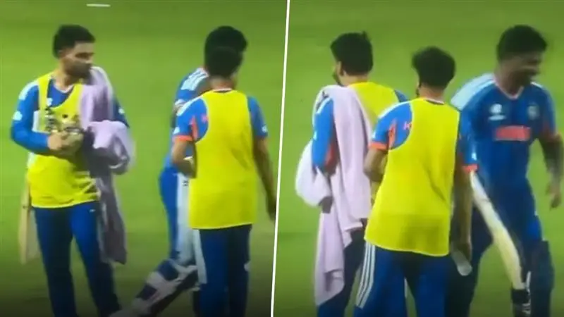 Rinku Singh Viral Video: रिंकू सिंगने चुकून पळवली संजू सॅमसनची बॅट; कोलकाता येथे मजेशीर किस्सा