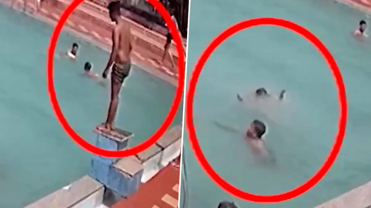 Surat Youth Drowns in Swimming Pool: बाजूलाच लोक पोहत असताना 22 वर्षीय तरुणाचा स्विमिंग पूलमध्ये बुडून मृत्यू; Video