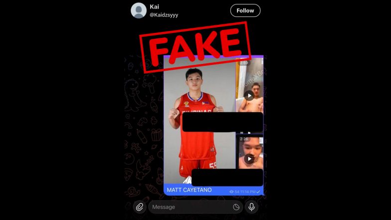 Matt Cayetano Viral Video: फिलिपिन्सच्या बास्केटबॉल स्टारचा आक्षेपार्ह व्हिडिओ 'AI जनरेटेड' असल्याचा फिनॉम स्पोर्ट्सचा दावा