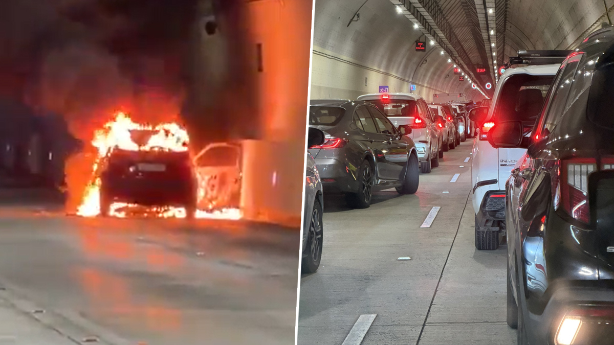 Coastal Road Car Fire: मुंबई कोस्टल रोड बोगद्यात कारला आग; काही काळ वाहतूक ठप्प