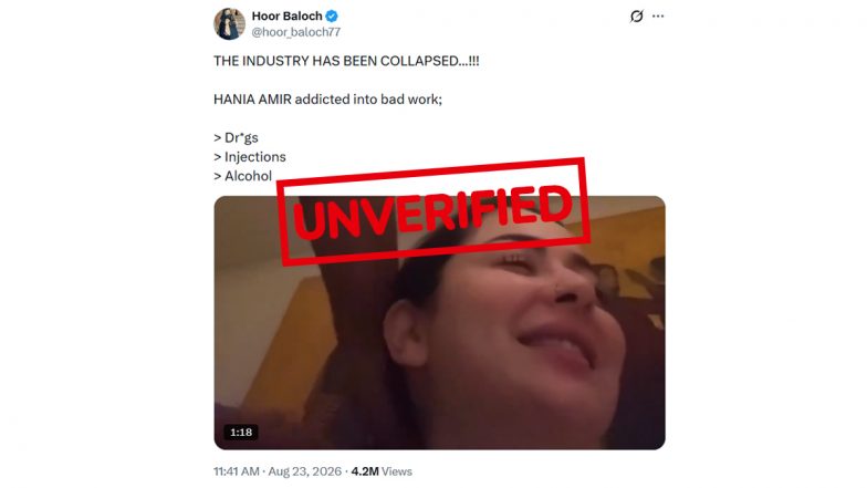 Hania Aamir Viral Video: पाकिस्तानी अभिनेत्री हानिया आमिरच्या व्हायरल व्हिडिओवरून सोशल मीडियावर चर्चा