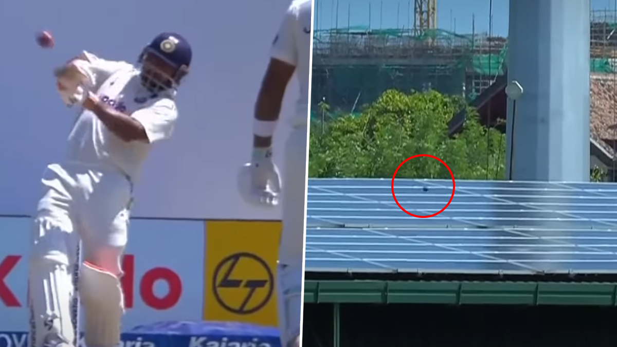 IND vs SL 2nd Test: काल दुखापत, आज कोलंबोत राडा! ऋषभ पंतने लगावला असा भन्नाट षटकार की चेंडू गेला थेट SSC च्या छतावर, VIDEO