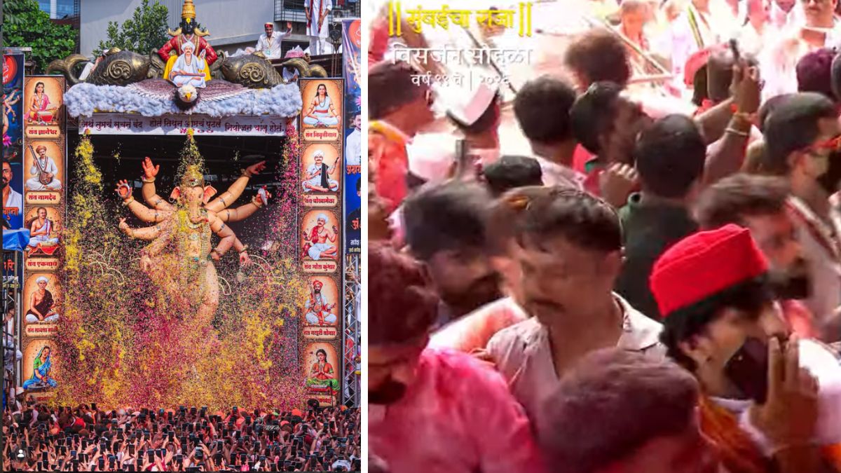 Mumbaicha Raja Visarjan 2026: मुंबईचा राजा गणेशगल्ली गणपती विसर्जन इथे पहा थेट! (Watch Video)