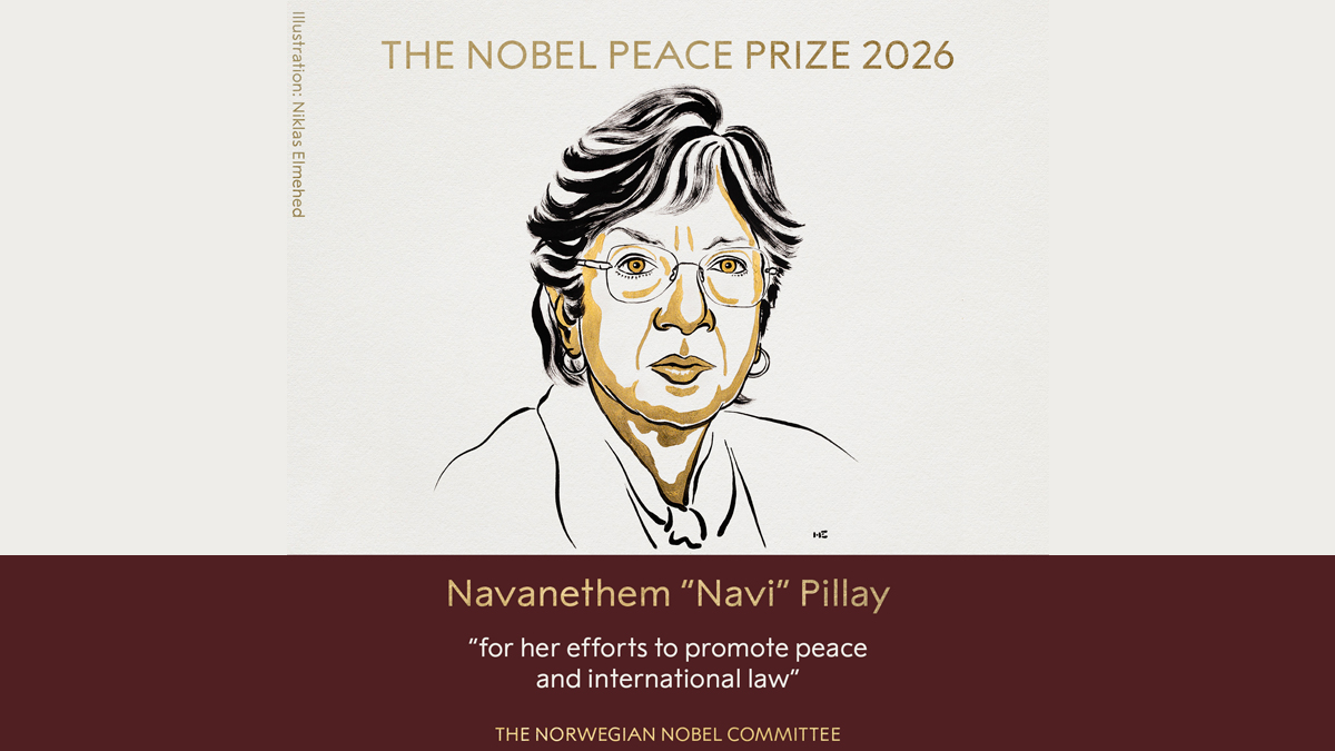 भारतीय वंशाच्या Navi Pillay यांना 2026 Nobel Peace Prize जाहीर; वर्णभेदविरोधी लढ्यापासून संयुक्त राष्ट्रांपर्यंतचा प्रवास