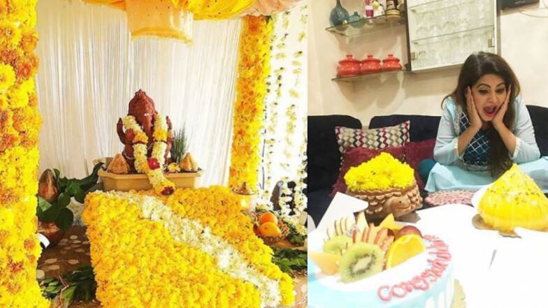 गणेशोत्सव 2018 : मेघा धाडेच्या घरी गणेशोत्सवात मोदकाच्या आकारातील केक कापून सेलिब्रेशन गणेशोत्सव 2018 : मेघा धाडेच्या घरी गणेशोत्सवात मोदकाच्या आकारातील केक कापून सेलिब्रेशन