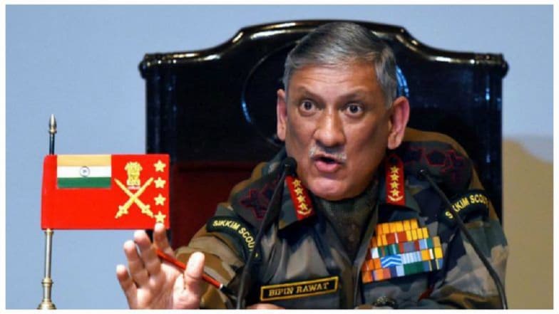 भारताविरुद्ध यशस्वी होऊ शकत नाही याची पाकिस्तानला पूर्ण कल्पना - लष्करप्रमुख बिपिन रावत भारताविरुद्ध यशस्वी होऊ शकत नाही याची पाकिस्तानला पूर्ण कल्पना - लष्करप्रमुख बिपिन रावत
