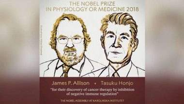 Nobel Prize 2018 : जेम्स पी अॅलिसन आणि तासुकू होंजो यांना कॅन्सरच्या संशोधनाबद्दल वैद्यकीय क्षेत्रातील नोबेल पुरस्कार जाहीर
