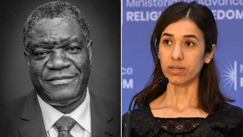 Nobel Prize 2018 : लैंगिक अत्याचाराविरोधात कार्य करणारे डॉ. डेनिस मुकवेगे आणि नादिया मुराद यांना यावर्षीचा शांततेचा नोबेल जाहीर Nobel Prize 2018 : लैंगिक अत्याचाराविरोधात कार्य करणारे डॉ. डेनिस मुकवेगे आणि नादिया मुराद यांना यावर्षीचा शांततेचा नोबेल जाहीर