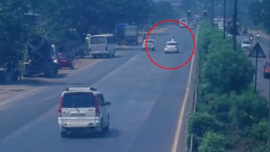 व्हिडिओ: वाहतूक पोलिसाला धडक देऊन वाहनचालकाचा गाडीसह पोबारा