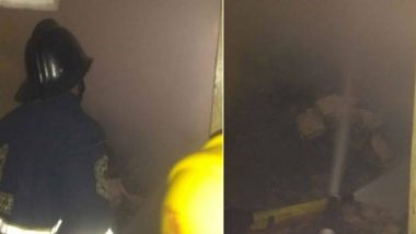 ठाण्यातील कामगार हॉस्पीटलमध्ये आग; एक फायर इंजिन आणि एक वॉटर टँकर घटनास्थळी