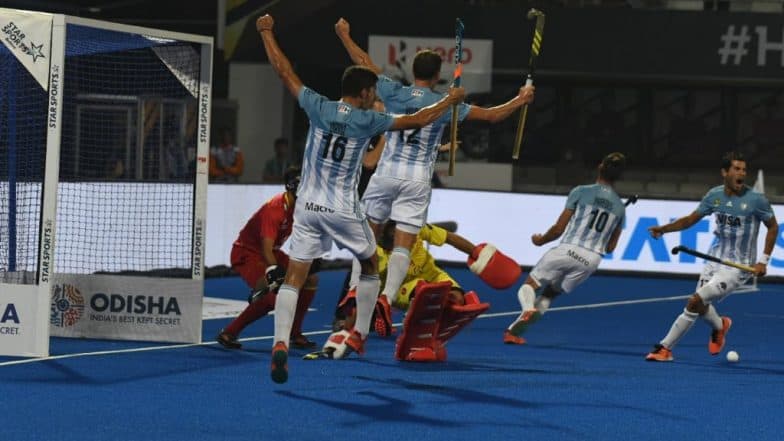 Hockey World Cup 2018: Argentina Team चा Spain Team विरुद्ध 4-3 ने दणदणीत विजय Hockey World Cup 2018: Argentina Team चा Spain Team विरुद्ध 4-3 ने दणदणीत विजय