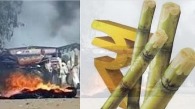 पश्चिम महाराष्ट्र: ऊस दर आंदोलन चिघळलं; सांगलीत तोडफोड; राजारामबापू सहकारी साखर कारखान्याचे कार्यालयही जाळले