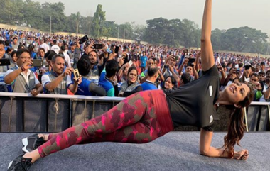 Guinness World Record : दोन हजारपेक्षा जास्त लोकांचा साठ सेकंद प्लँकचा विक्रम; शिल्पा शेट्टीने केले नेतृत्व