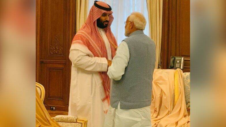 G20 Summit 2018: पंतप्रधान नरेंद्र मोदी यांच्यासोबत सौदीच्या क्राऊन प्रिन्स यांचा संवाद; विविध मुद्द्यांवर चर्चा G20 Summit 2018: पंतप्रधान नरेंद्र मोदी यांच्यासोबत सौदीच्या क्राऊन प्रिन्स यांचा संवाद; विविध मुद्द्यांवर चर्चा