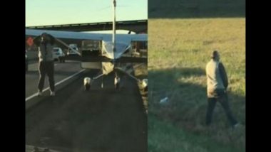 Video : हायवेवर विमान उतरवून पायलट गेला सू-सू करायला